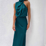 Veleta | Vestido largo de satén