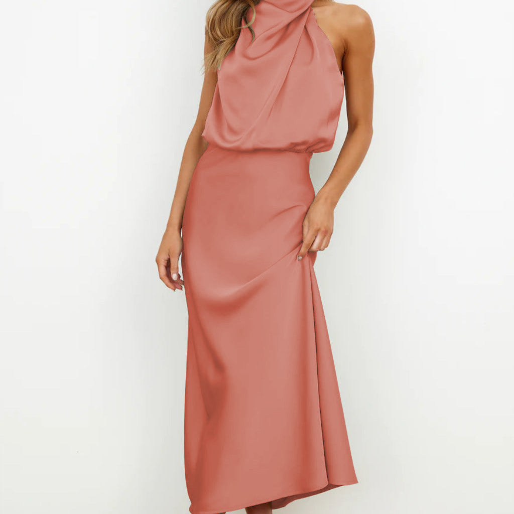 Veleta | Vestido largo de satén