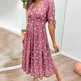 Monique™ | Vestido Elegante de Lunares