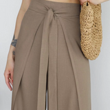 Pantalón ancho de lino