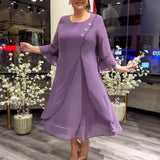 Marzenna | Vestido midi – Susurro de Elegancia