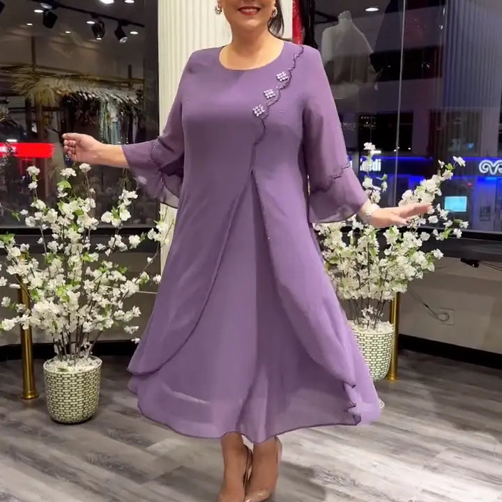 Marzenna | Vestido midi – Susurro de Elegancia