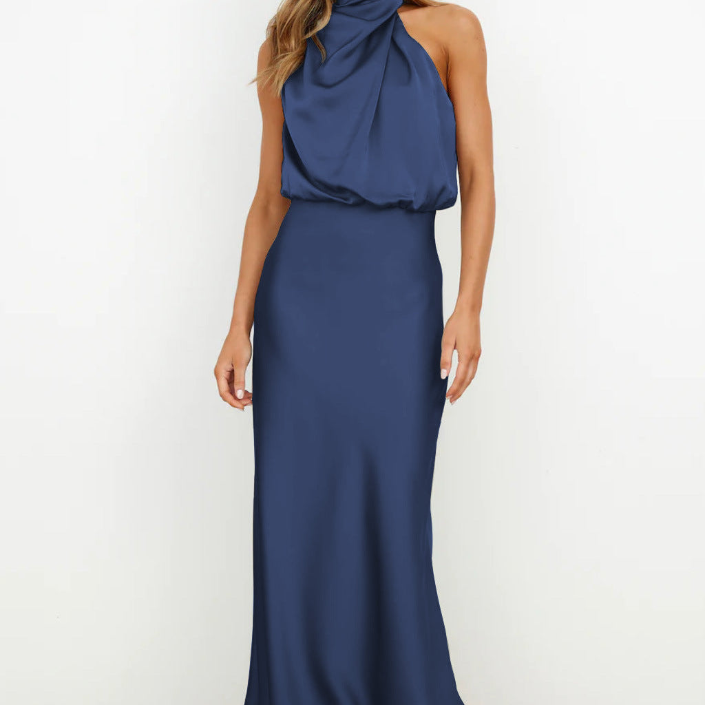 Veleta | Vestido largo de satén