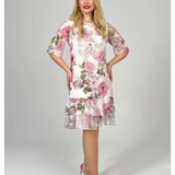 Samanta | Vestido suelto de verano con escote redondo y manga corta