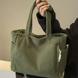 Tilda | Bolso tote acanalado con detalle de cordón