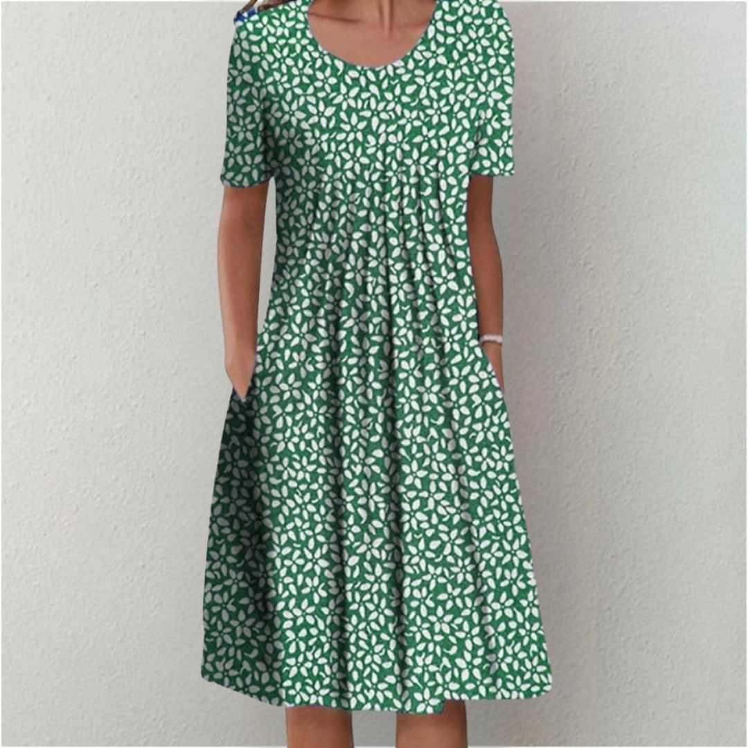 Ana | Vestido floral elegante e informal con bolsillos
