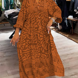 Ilona | Vestido con escote en V y estampado
