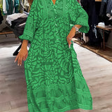 Ilona | Vestido con escote en V y estampado