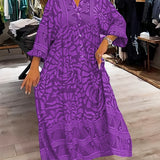 Ilona | Vestido con escote en V y estampado