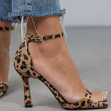 Giulia™ | Sandalias de tacón alto con estampado animal