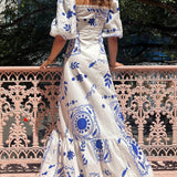 Fiore - Vestido largo estampado