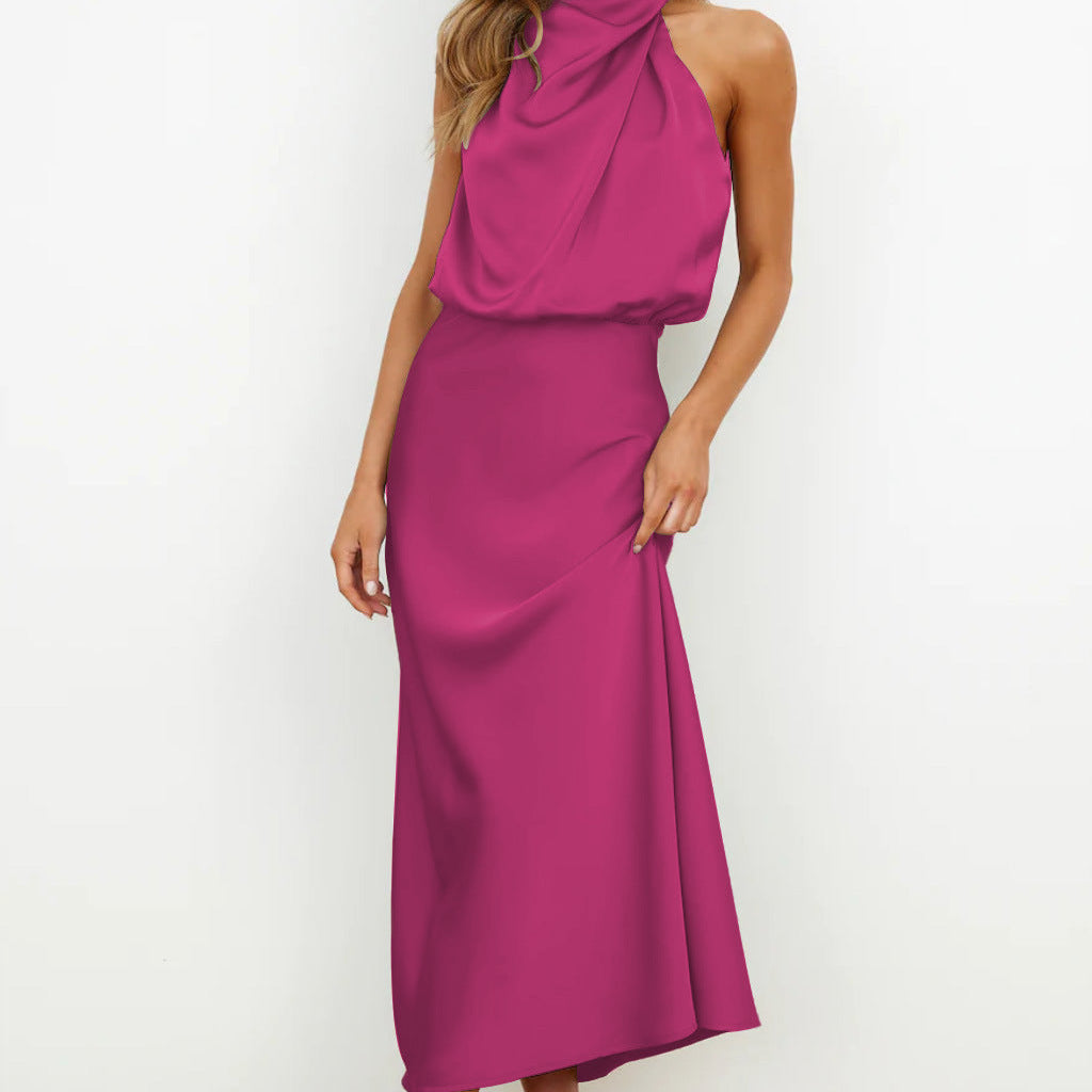 Veleta | Vestido largo de satén