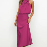 Veleta | Vestido largo de satén