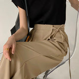 Pantalón ancho con lazada
