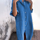 Edyta | Camisa Midi Suelta con Botones