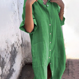 Edyta | Camisa Midi Suelta con Botones