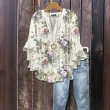 Jade | Blusa casual con estampado floral