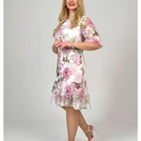 Samanta | Vestido suelto de verano con escote redondo y manga corta