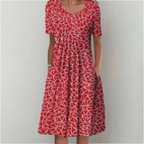 Ana | Vestido floral elegante e informal con bolsillos