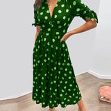 Monique™ | Vestido Elegante de Lunares