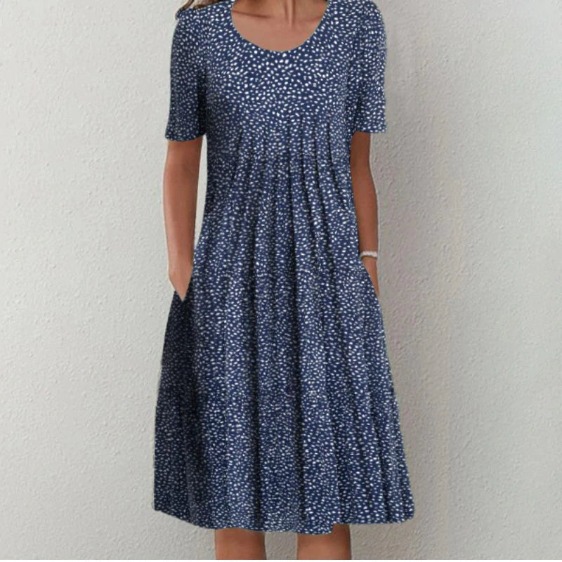 Ana | Vestido floral elegante e informal con bolsillos