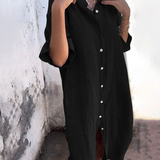Edyta | Camisa Midi Suelta con Botones