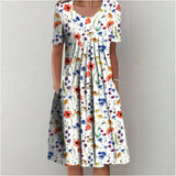 Ana | Vestido floral elegante e informal con bolsillos