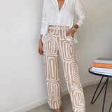 Paola - Conjunto de camisa y pantalón