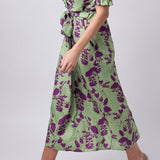 Elisa - Vestido estampado de manga corta
