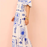 Fiore - Vestido largo estampado