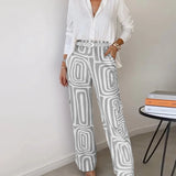 Paola - Conjunto de camisa y pantalón