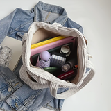 Tilda | Bolso tote acanalado con detalle de cordón