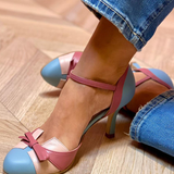 Bellarosa | Sandalias de colores con nudos y tiras, con punta redonda