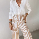 Paola - Conjunto de camisa y pantalón