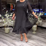 Marzenna | Vestido midi – Susurro de Elegancia