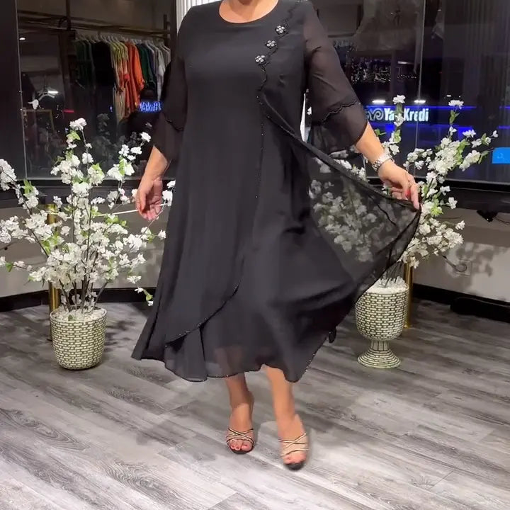 Marzenna | Vestido midi – Susurro de Elegancia