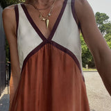 Donna - Vestido largo con cuello en V