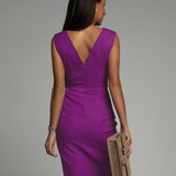 Nadia | Vestido Midi Drapado Delight