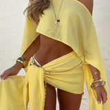 Beach - Conjunto de top y pareo