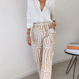 Paola - Conjunto de camisa y pantalón