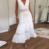 Aurélie | Elegante vestido de encaje con escote en V