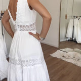 Aurélie | Elegante vestido de encaje con escote en V