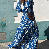 Alina | Vestido Maxi con Hombros Descubiertos y Encanto Boho