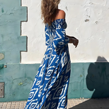 Alina | Vestido Maxi con Hombros Descubiertos y Encanto Boho
