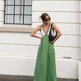 Donna - Vestido largo con cuello en V