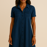 Emilia | Vestido de mezclilla tipo camisa