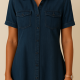 Emilia | Vestido de mezclilla tipo camisa