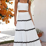 Camila - Conjunto de top y falda