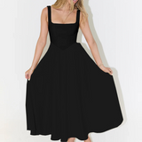 Helena | Vestido largo con escote cuadrado