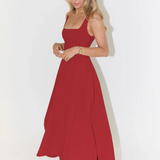 Helena | Vestido largo con escote cuadrado
